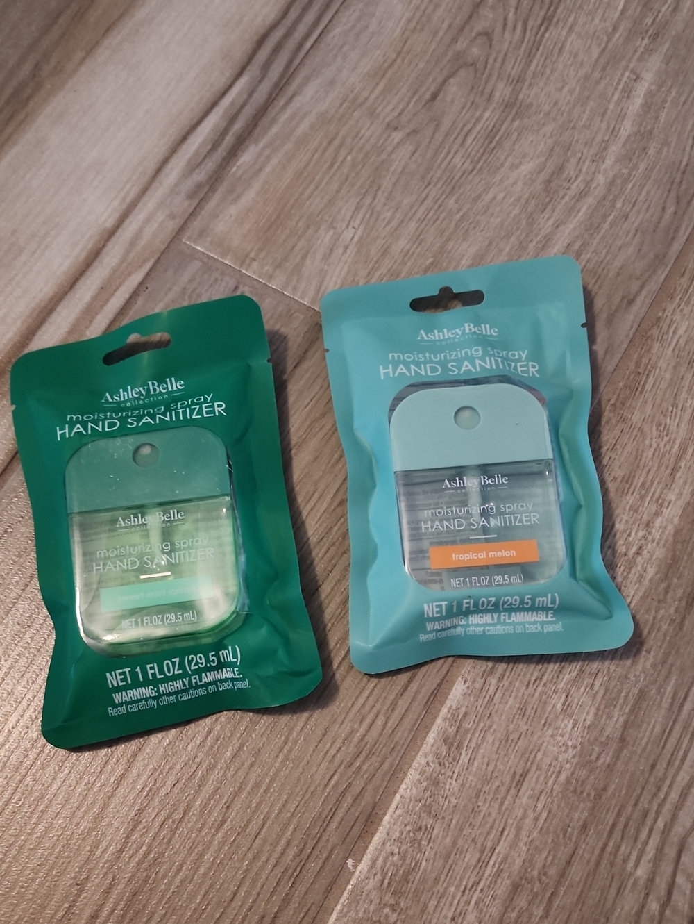 NWT Ashley Belle Hand Sanitizers (Sweet Mint, Tropical Melon)